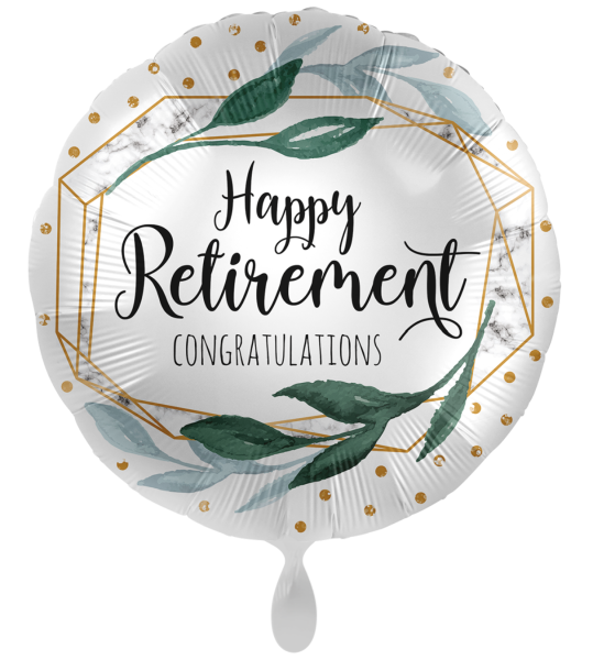 Folienballon - Happy Retirement - ø 43cm